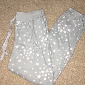 Gray and White Star Pajama Pants